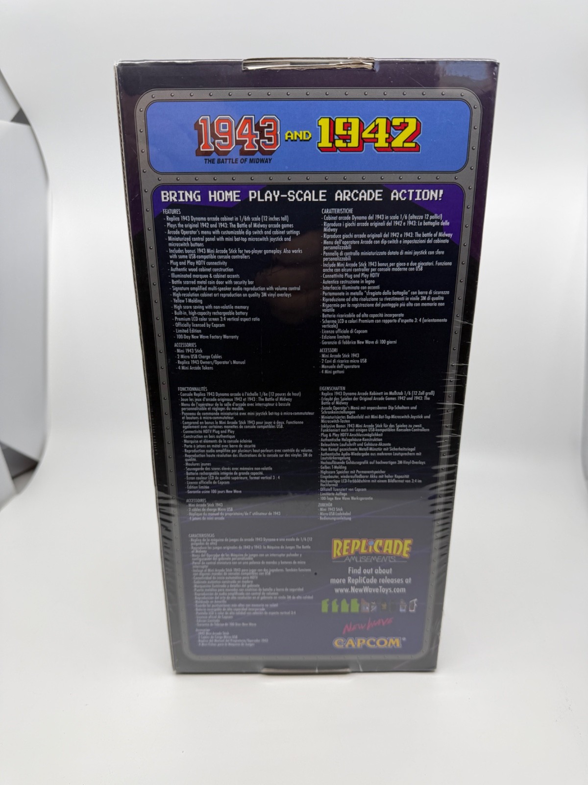 New Wave Toys 1943 X Replicade Arcade BRAND NEW SEALED