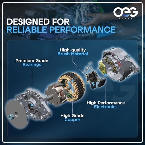 OEG Parts New Alternator Compatible With Buick Rainier, Chevy Trailblazer, GMC