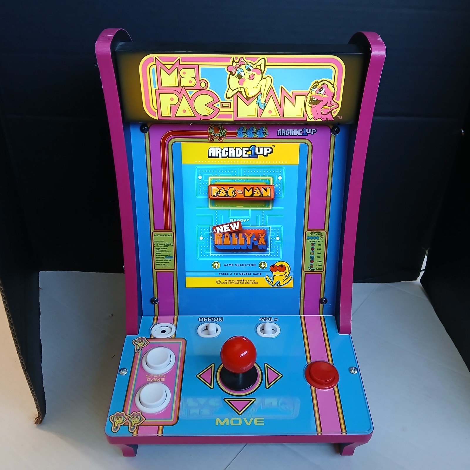 Pac-Man & Rally X 1up arcade 40th anniversary ARCADE GAME Countercade