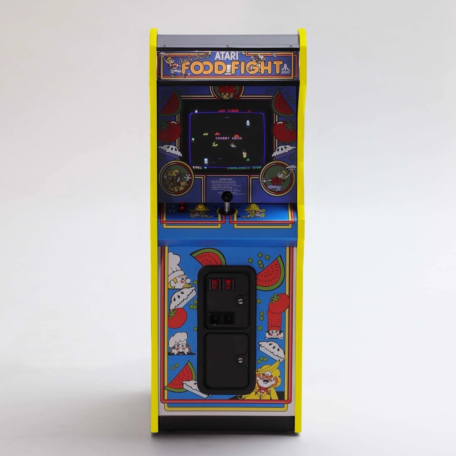 Replicade FOOD FIGHT Ltd PRE-ORDER EXCLUSIVE 1/6 Scale 12″ Mini Arcade – NEW