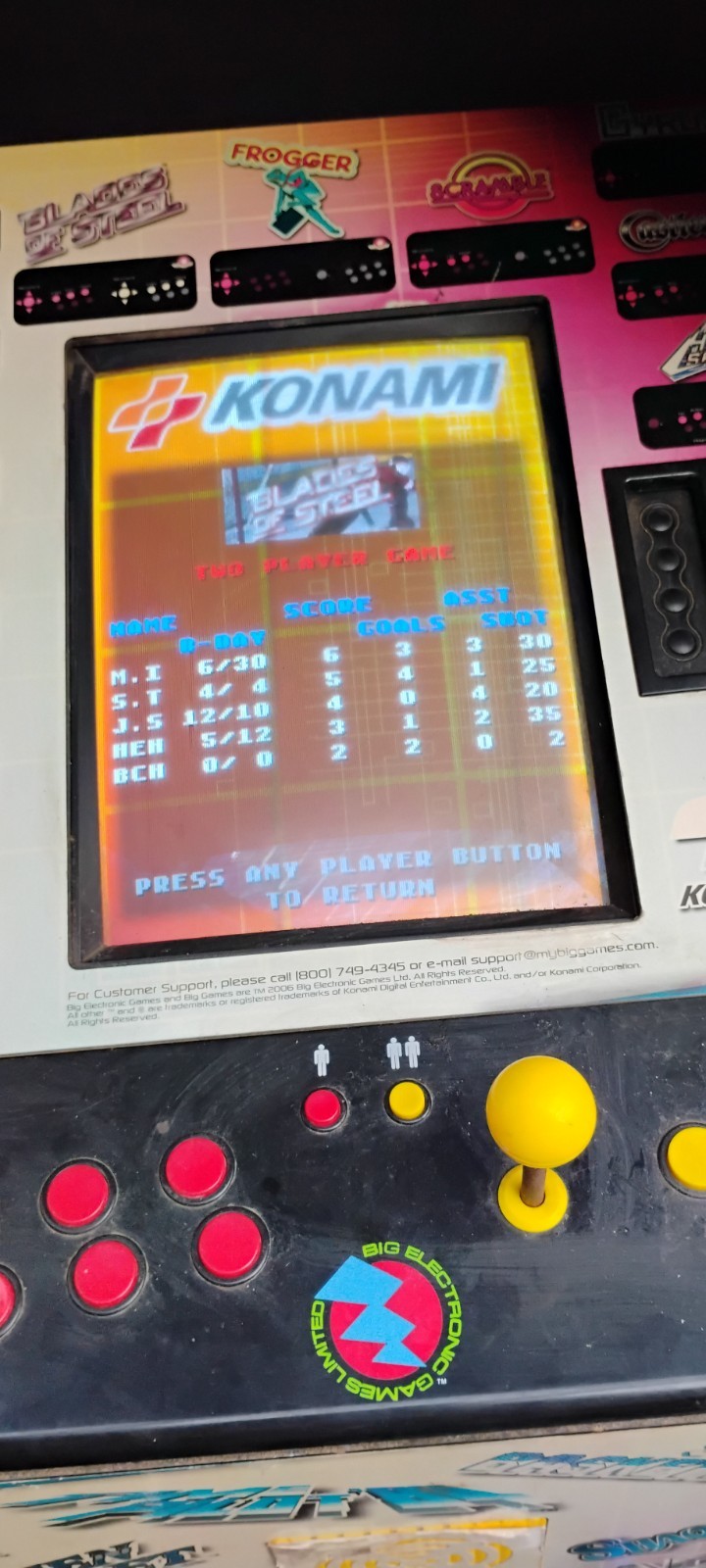 Konami Arcade Game- Multi-Game Unit