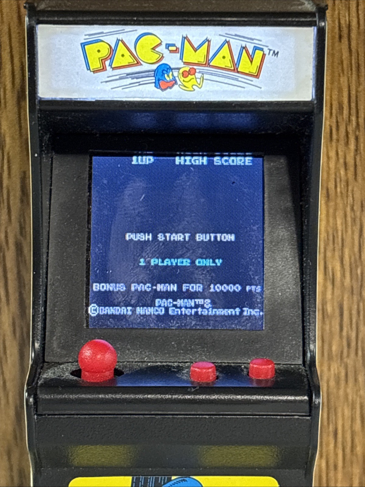 2018 Super Impulse Limited Mini Pac Man Arcade Machine Handheld Game. WORKS.