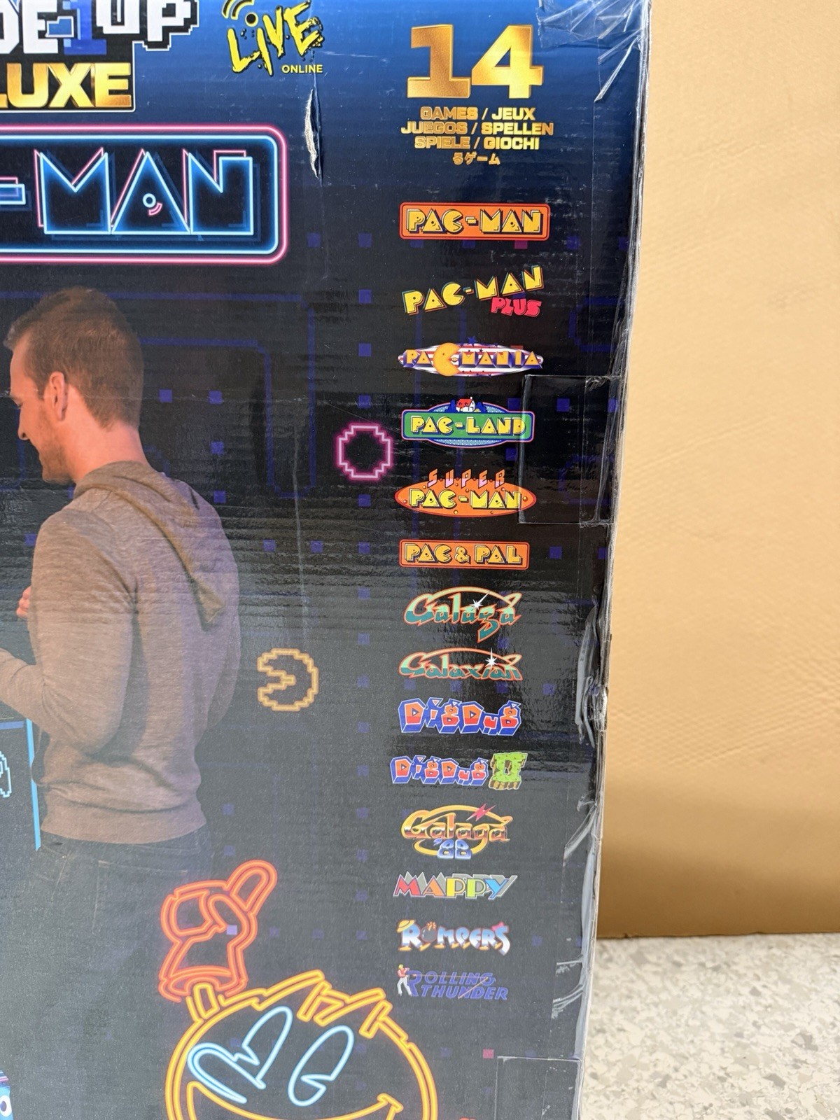 ARCADE 1UP PAC-MAN NEON DELUXE – (NEW GOLD SEALED) 🔥🔥