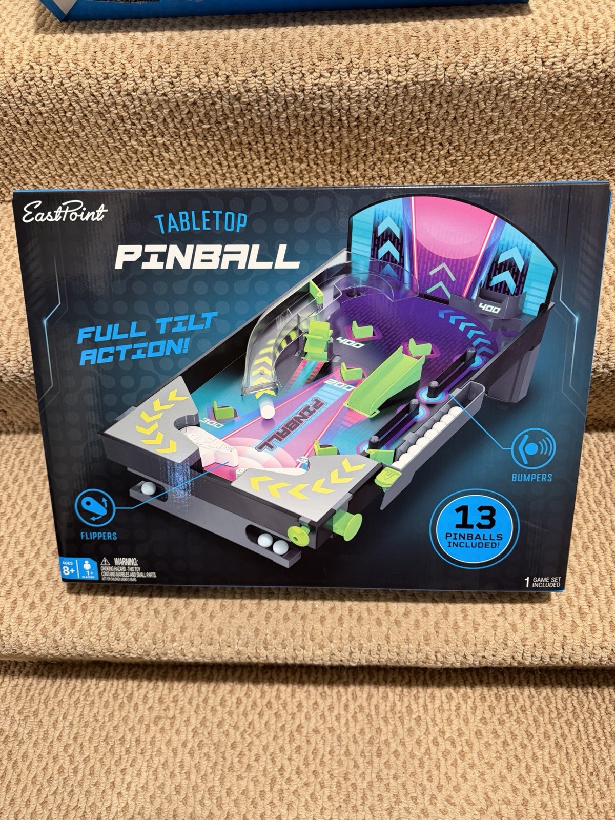 Arcade Pinball – EastPoint Tabletop Pinball With 13 Pinballs Included!