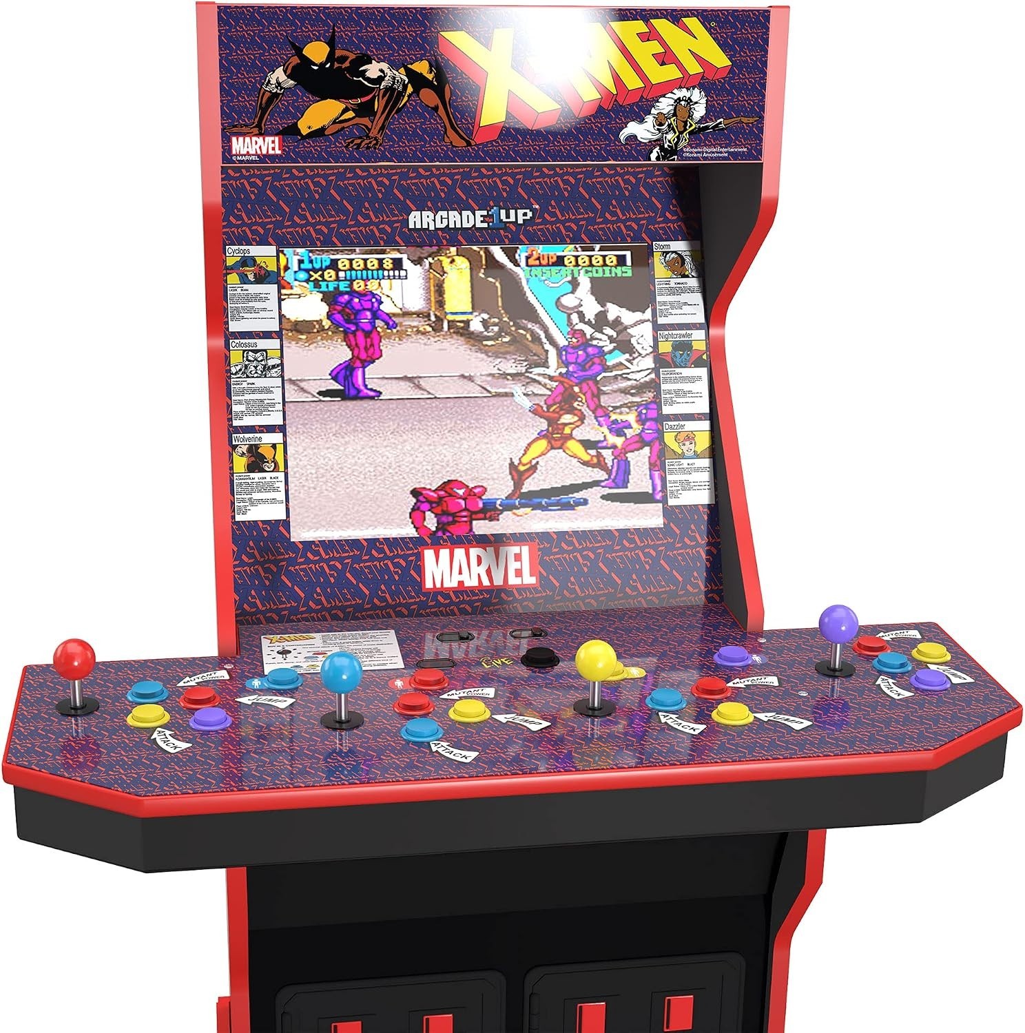 Arcade1Up X-Men 4 Player Arcade Machine (with Riser & Stool) – SOLD OUT RARE