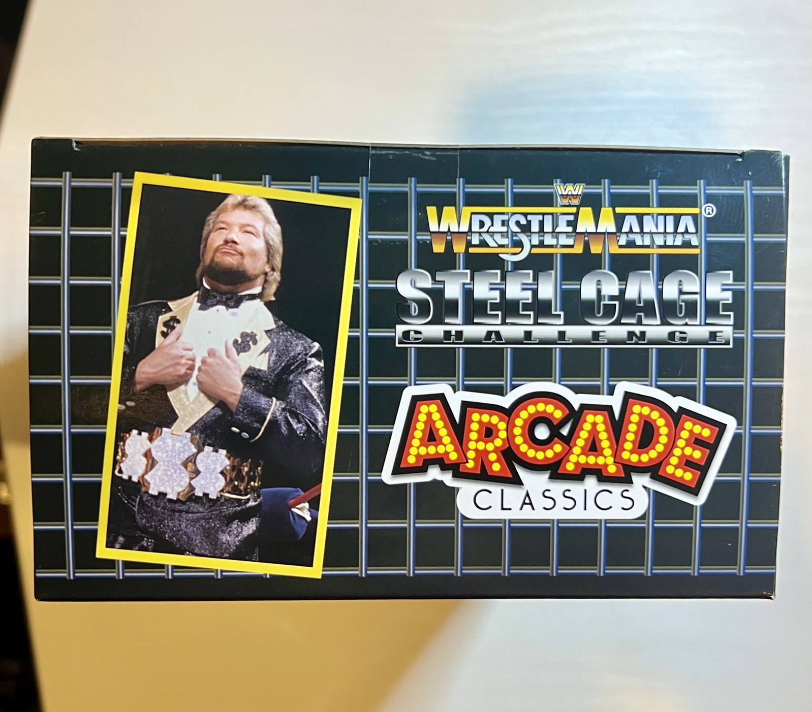 New Sealed WWE Wrestlemania Mini Arcade Full Color Steel Cage NIB Mint!