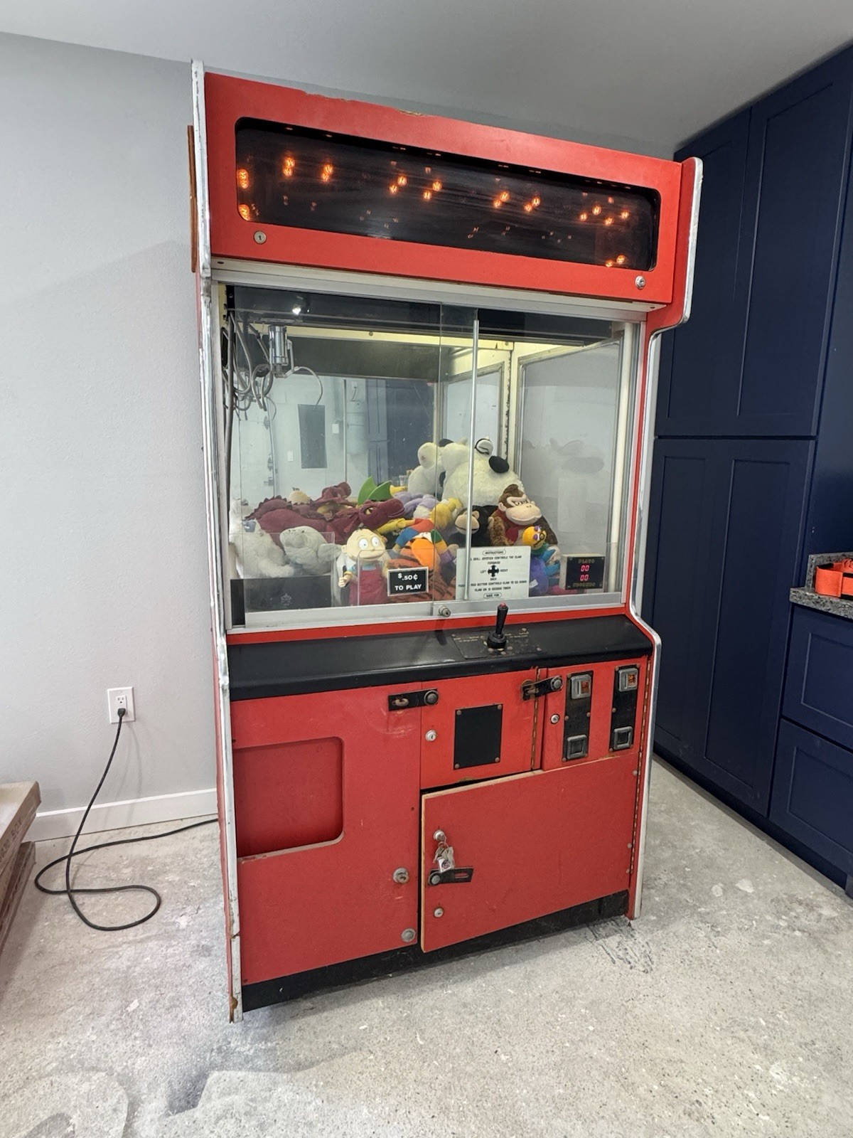Claw Machine Arcade Style Vintage