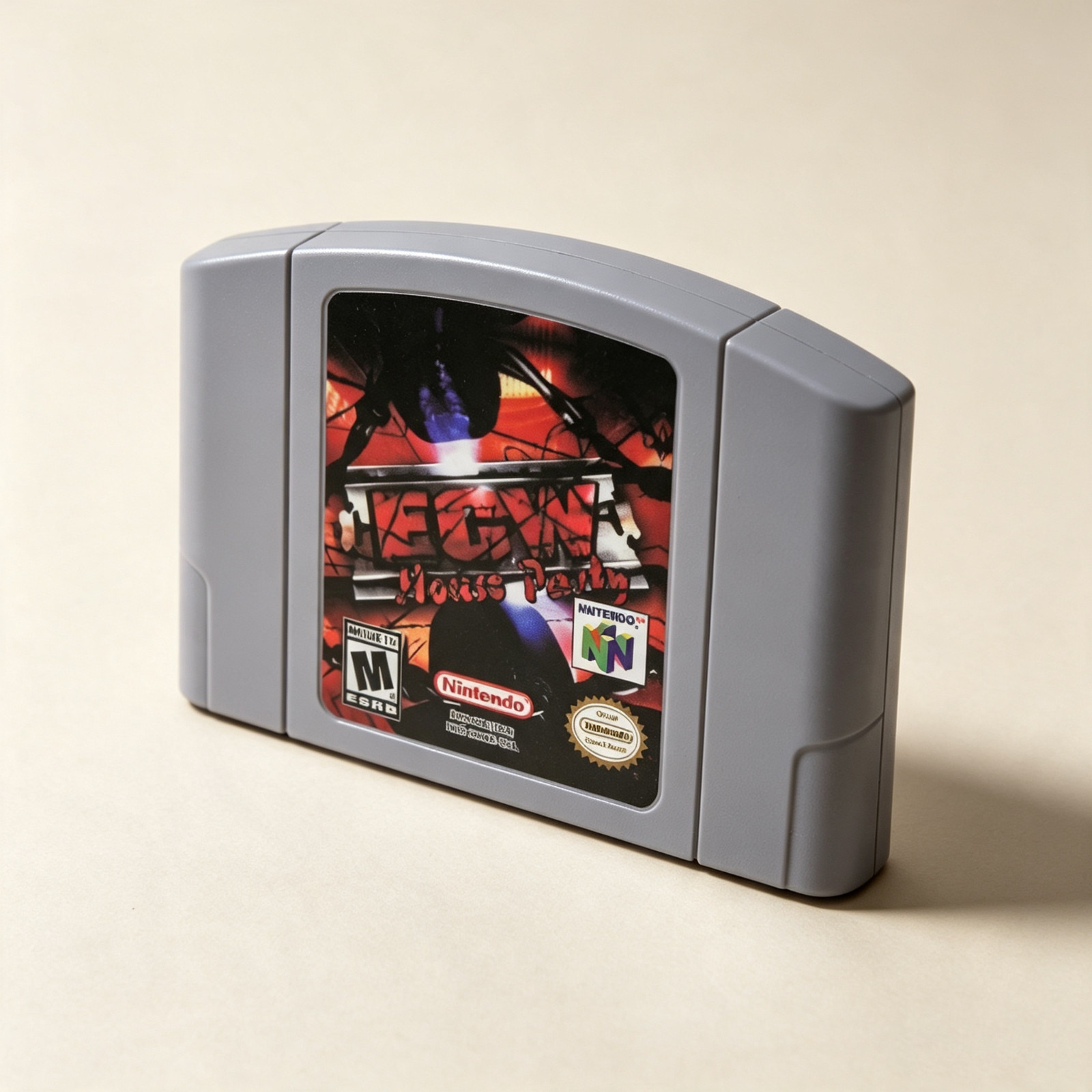 ECW House Party N64 Game Card
