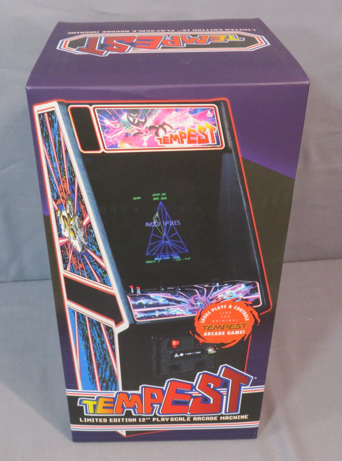 Replicade TEMPEST New Wave Toys 1/6 Scale Arcade Machine *UNUSED* Atari