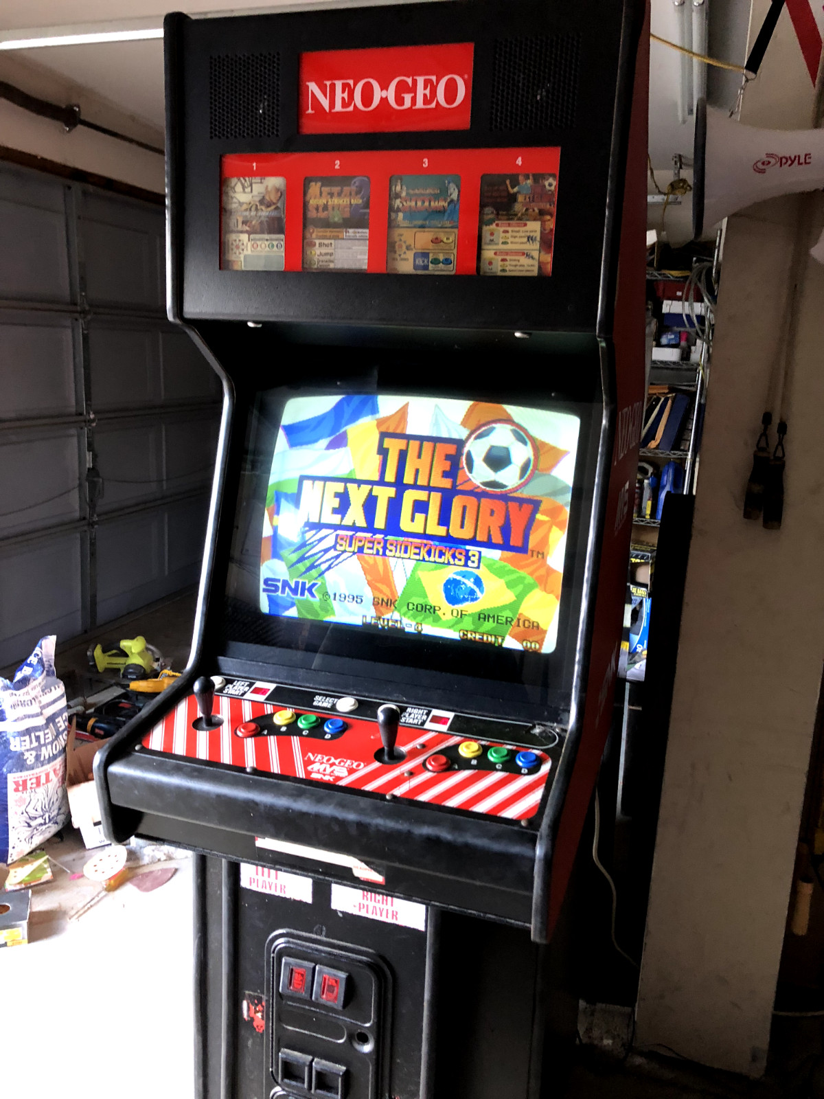 NEO GEO 4 SLOT MVS ARCADE MACHINE by SNK + GAMES – Black Cabinet