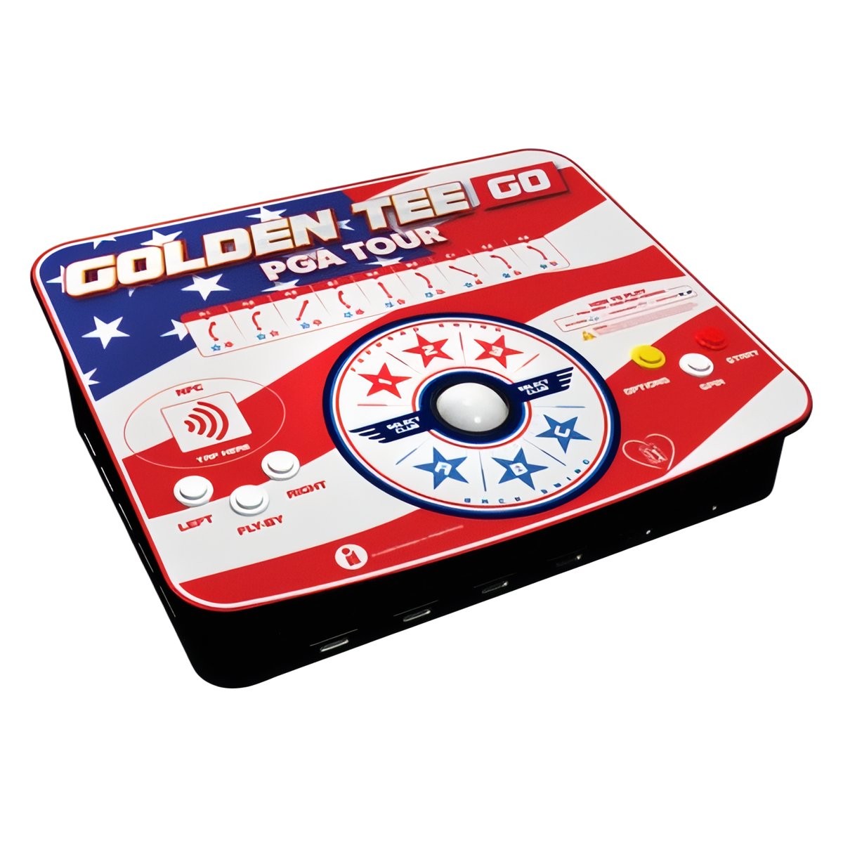 Golden Tee Go Stars and Stripes Golf Game – 2026 – With Stand – Free Play