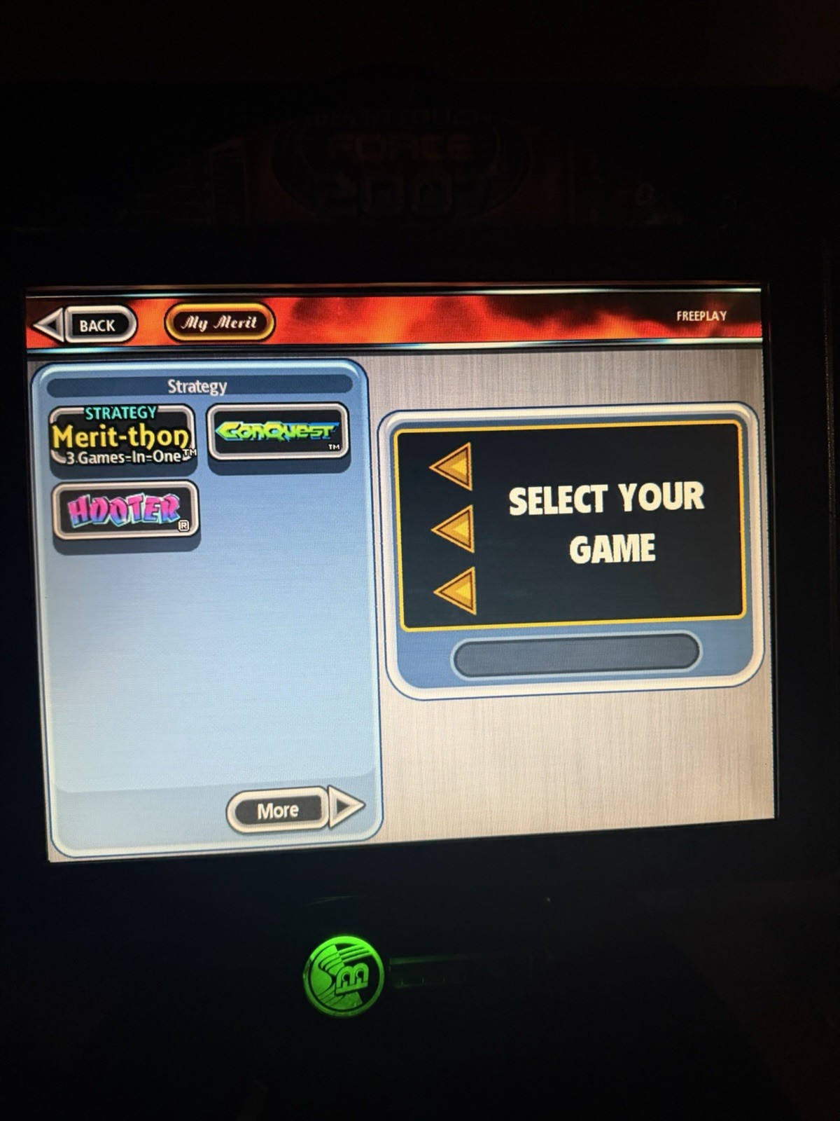 2007.5 Merit Megatouch Force Evo Countertop Touchscreen Arcade Game Machine