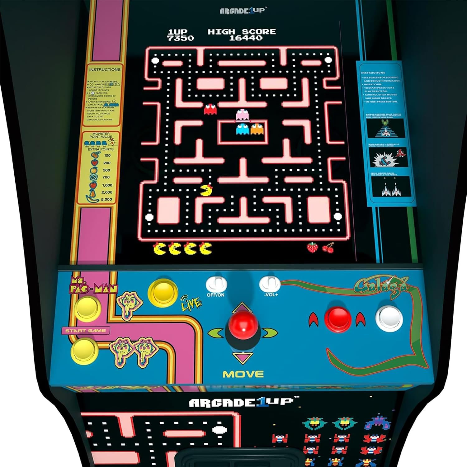ARCADE1UP Class of 81’ Deluxe Arcade Machine for Home – 5 Feet Tall – 12 Classic