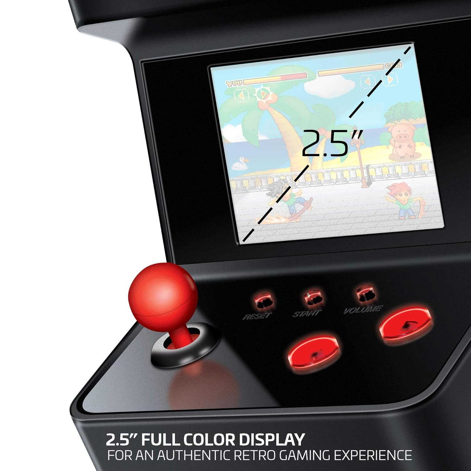 Retro Arcade Machine X Playable Mini Arcade: 300 Retro Style Games Built In, 5.7