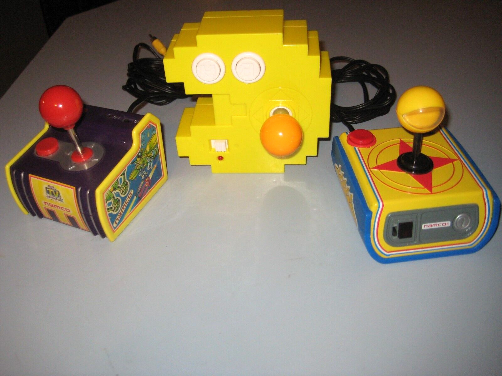 3 Retro Plug & Play TV Arcade Games – Jakks Namco, Super Pac Man, & Pac Man