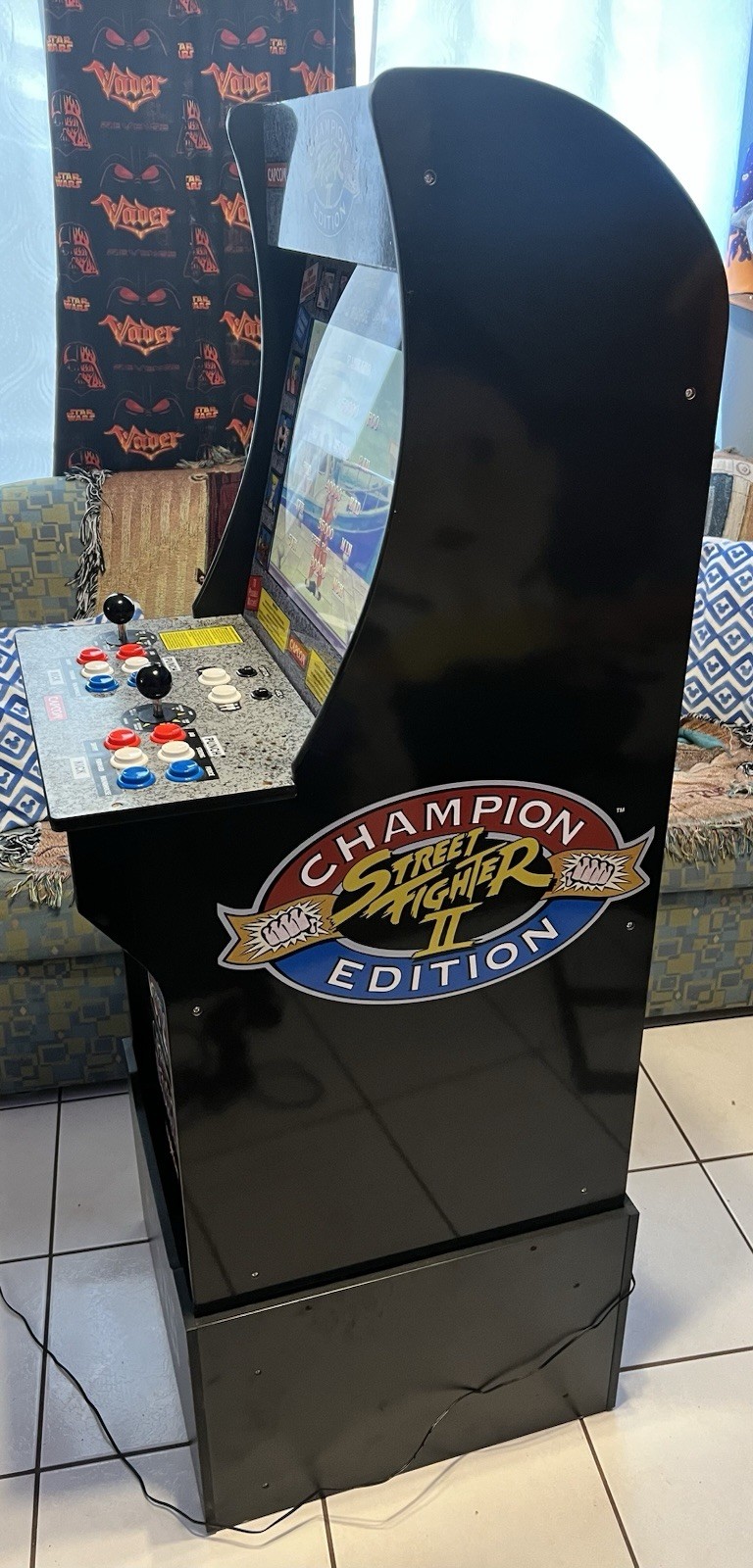 Arcade1Up Street Fighter II Champion Edition Arcade With Riser Working Great