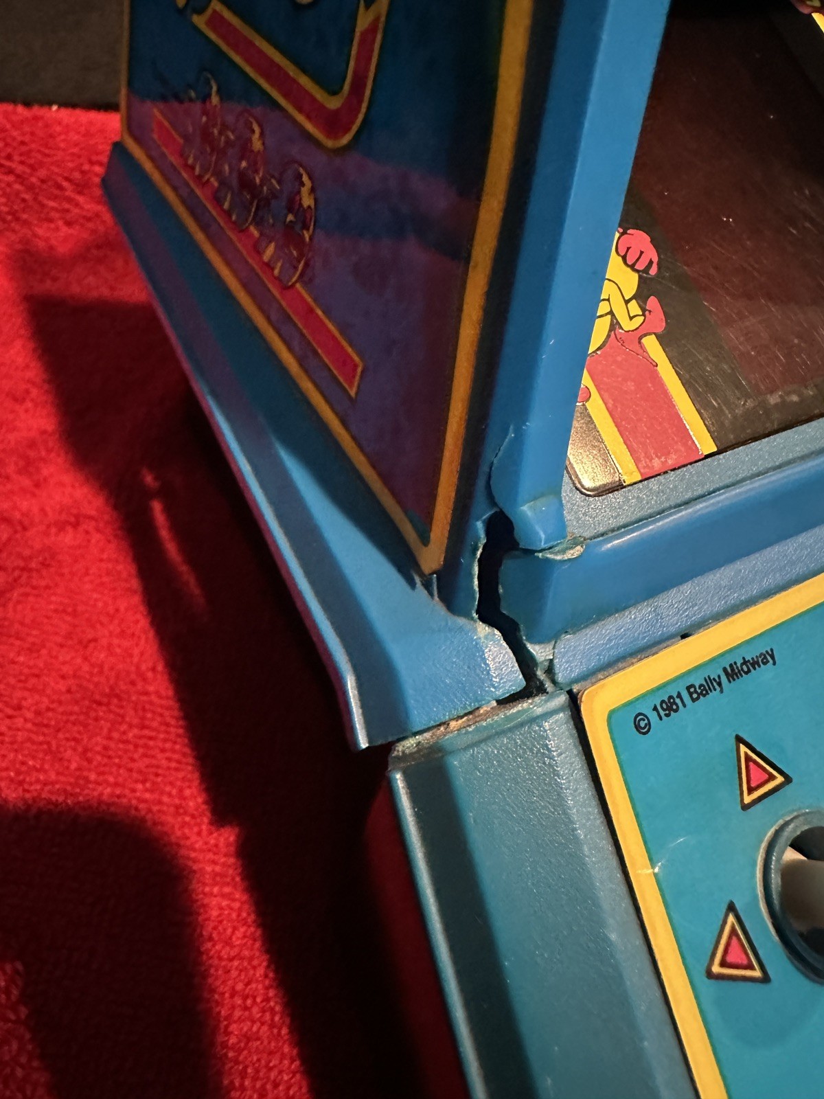 Coleco Bally Midway 1981 Ms. PAC-MAN Mini Tabletop Arcade Video Game Console