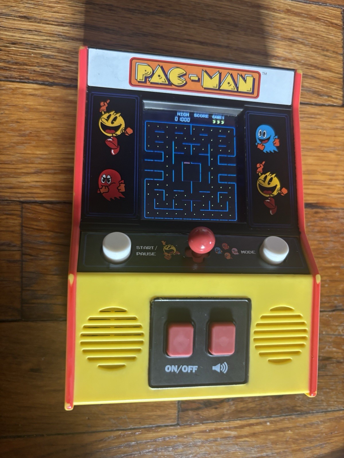 Pac-man Handheld Mini Arcade Retro Pacman Video Game Machine Toy – used – works