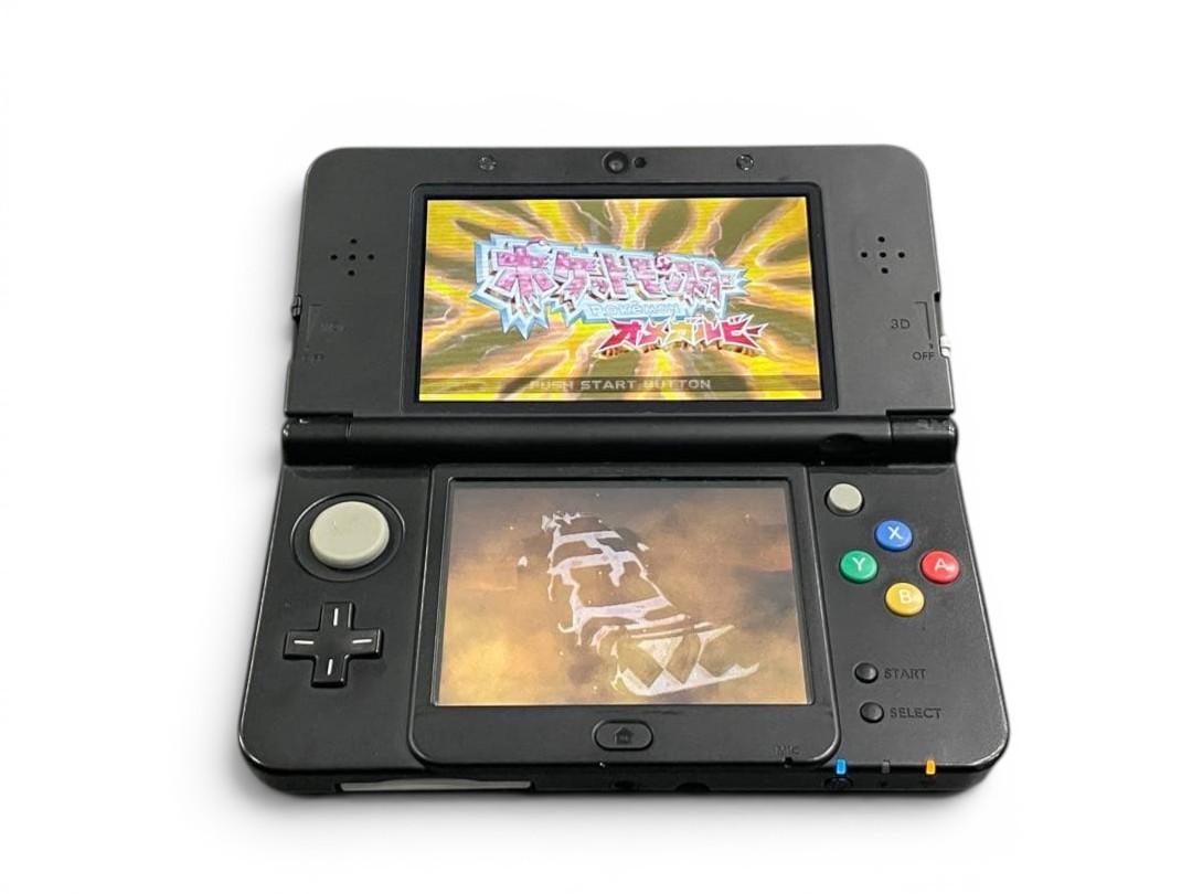 Nintendo New 3DS Black Mario Question Block Kisekae Cover Tested Japan w/SD Card