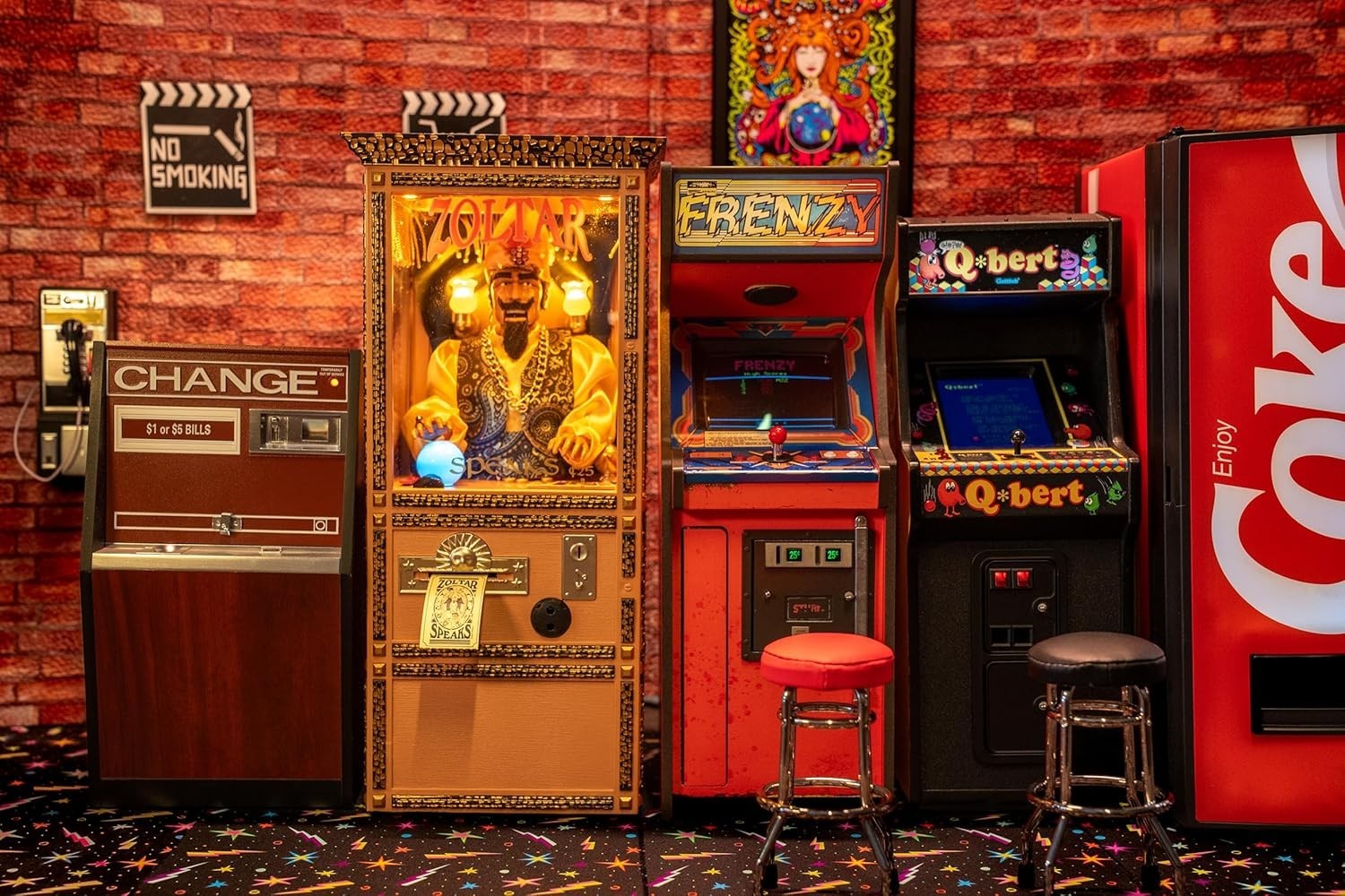 New Wave Toys Zoltar Speaks Mini Replica Fortune Teller Machine, Fully Animat