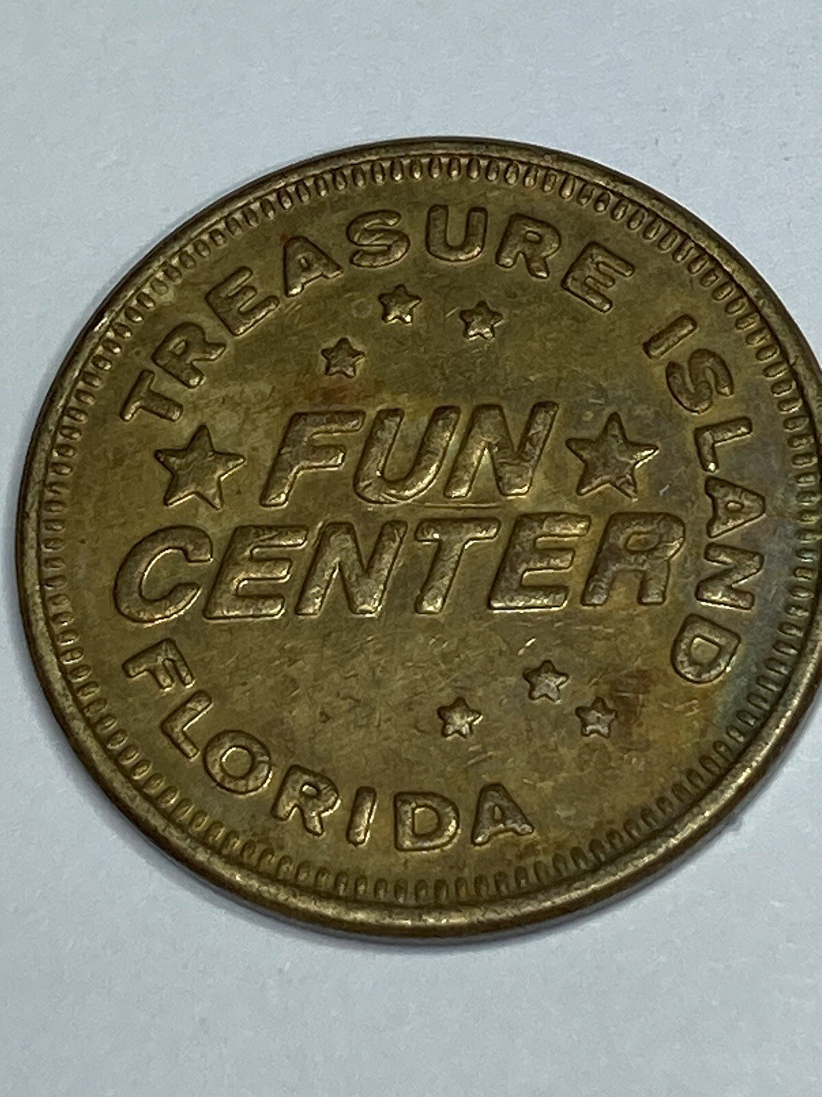 Treasure Island Fun Center Florida Arcade Game Token 24mm #rc1
