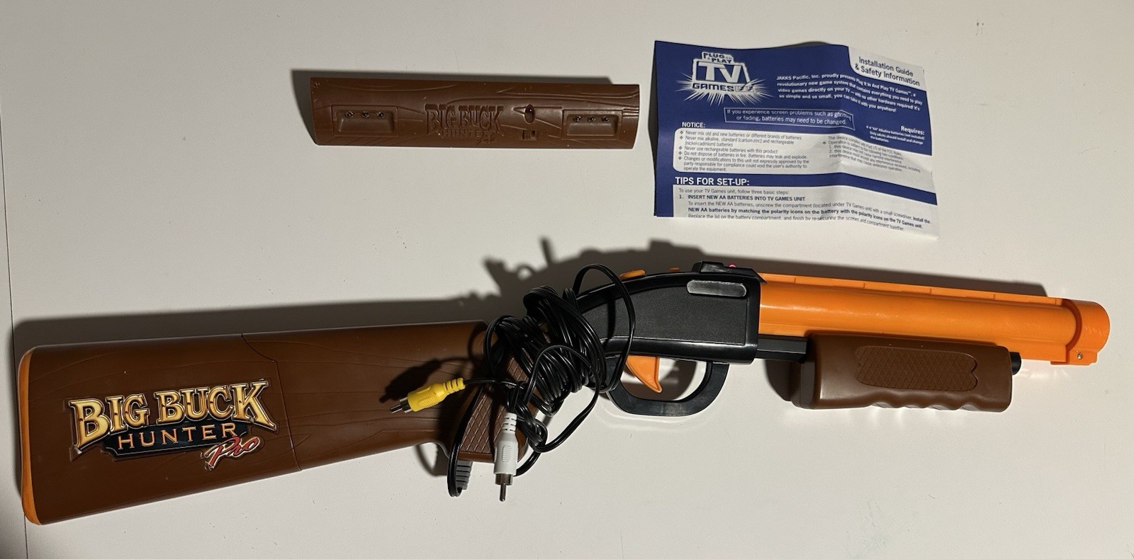 Jakks Pacific Big Buck Hunter Pro – Plug & Play Arcade Game Gun And Sensor Works
