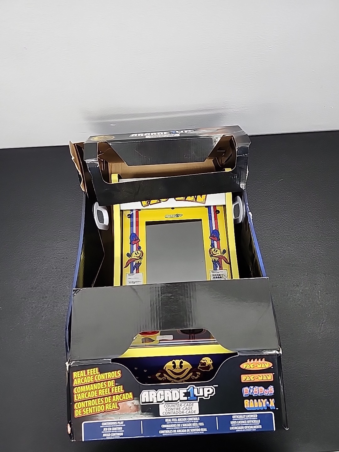 Arcade1UP Super PAC-Man Counter Top Arcade Machine 4 Games PAC-C-01334 Tested