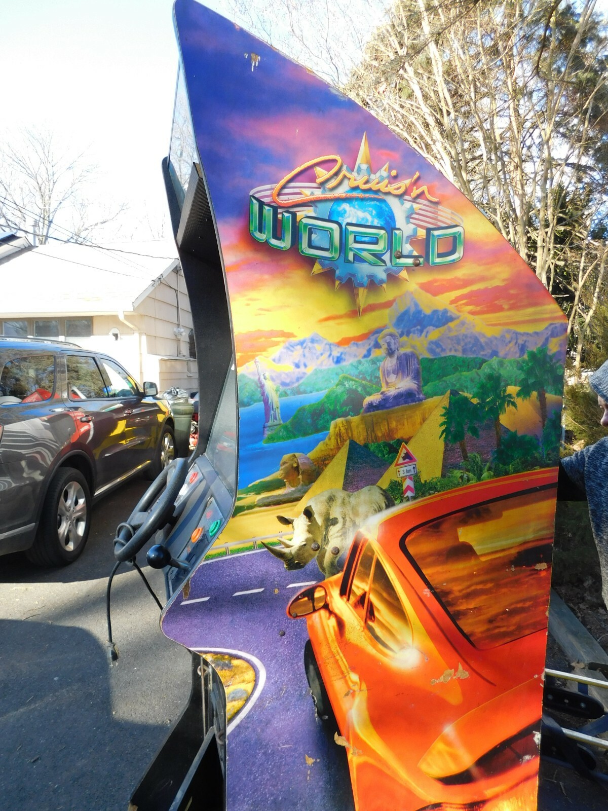 Midway Cruisin World Stand Up arcade non working project parts game
