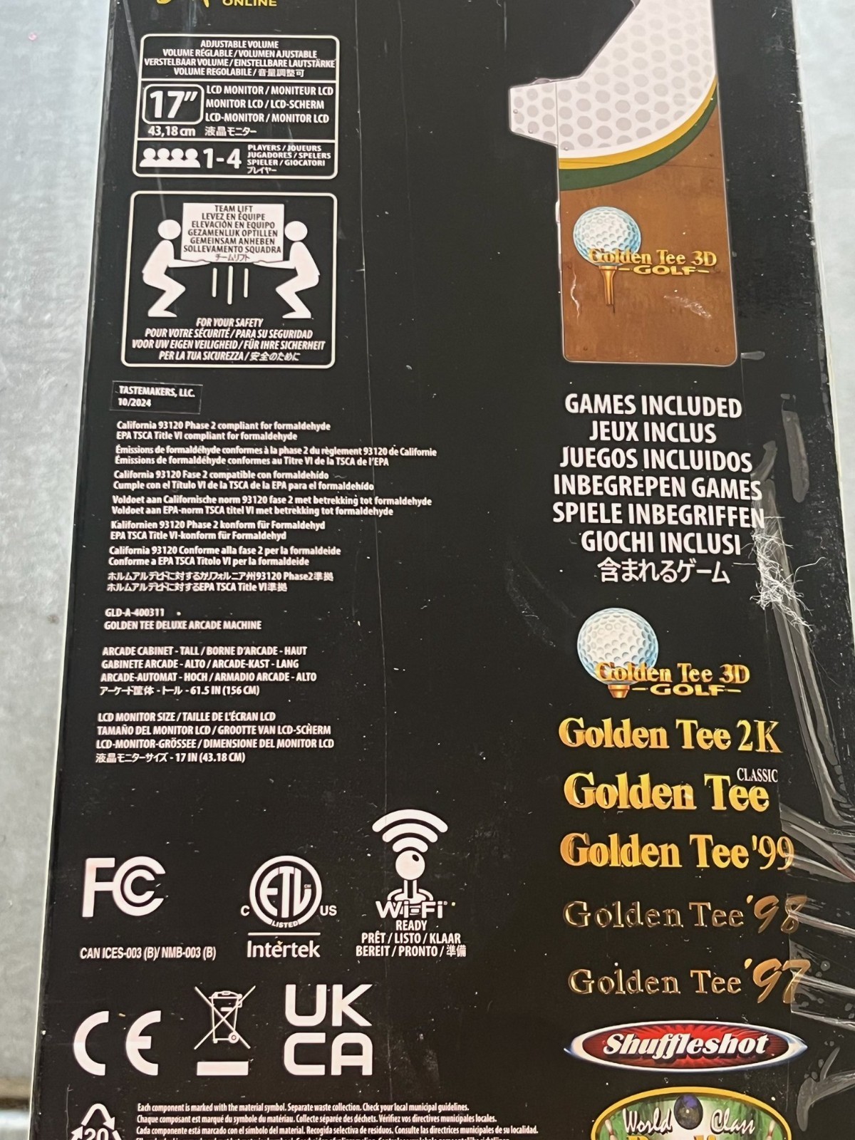 Golden Tee Golf 3D 35th Anniversary Deluxe Arcade Machine Arcade1Up (Brand New)