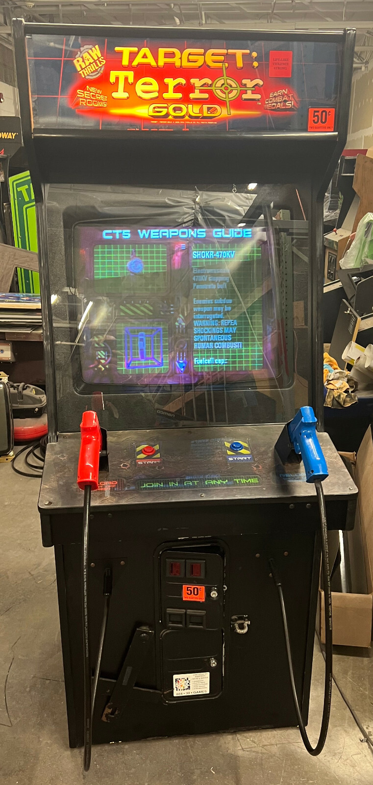 TARGET TERROR ARCADE MACHINE by RAW THRILLS 2004 (Excellent Condition) *RARE*