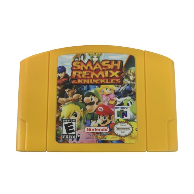 Smash Remix & Knuckes 2 Games Cartridge For Nintendo 64 Console US Version