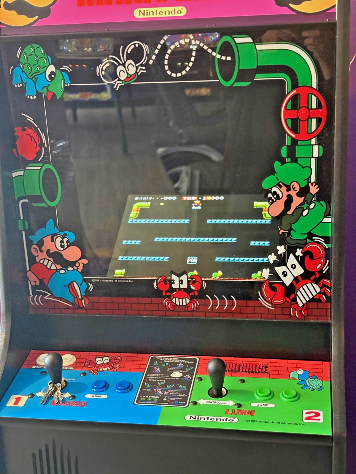 NEW MARIO BROS ARCADE GAME 19 CLASSIC GAMES IN 1 CABINET