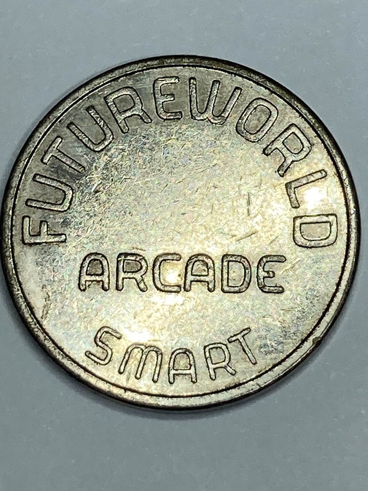 RARE FUTUREWORLD ARCADE TOKEN SMART DEFUNCT #qz1