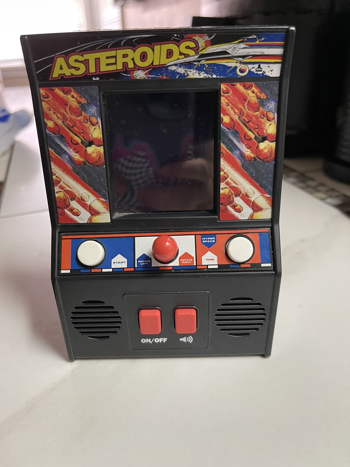 VINTAGE ATARI Interactive Asteroids 1979 Mini Arcade Handheld Game TESTED WORKS