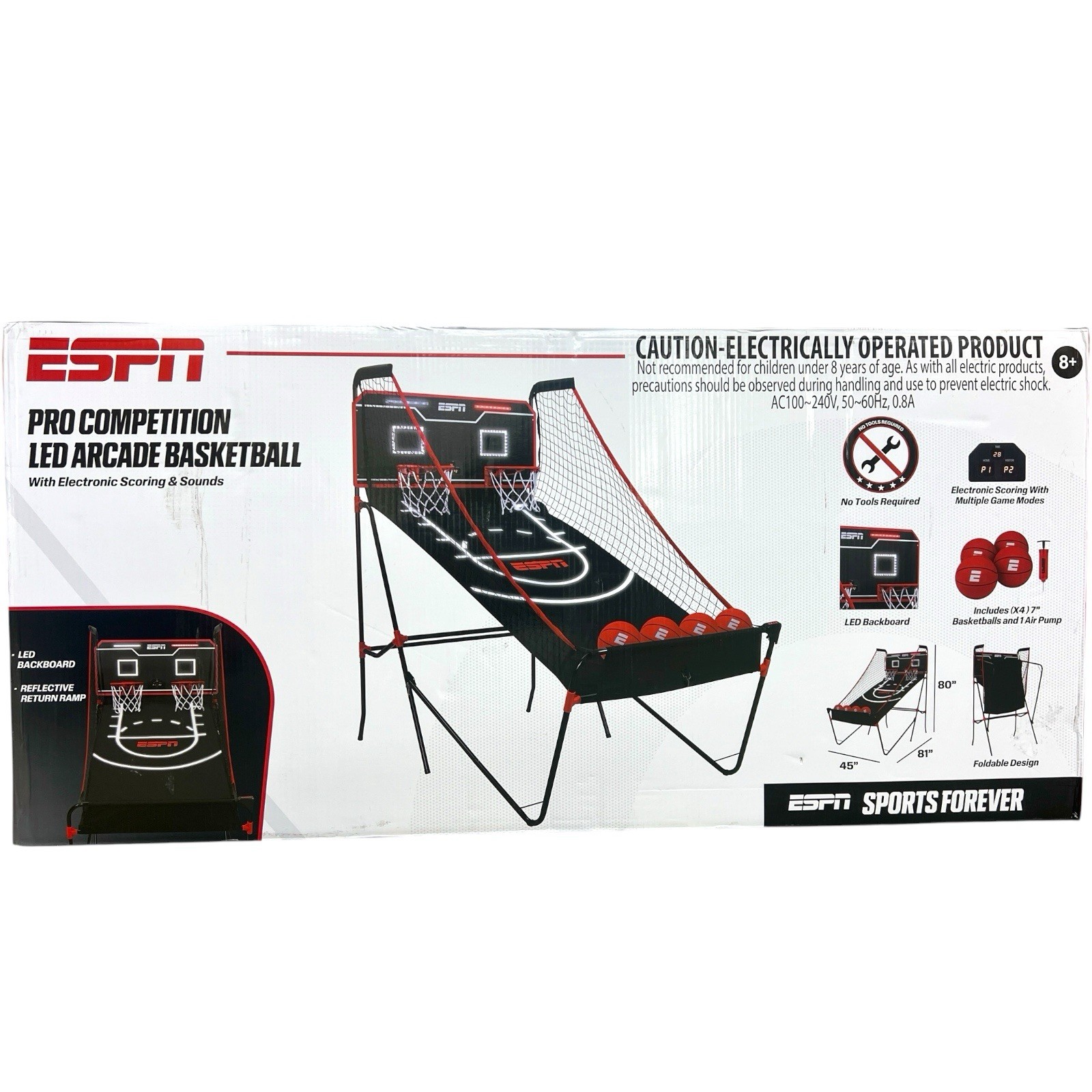 ESPN Pro Competition LED 2-Player Arcade Basketball