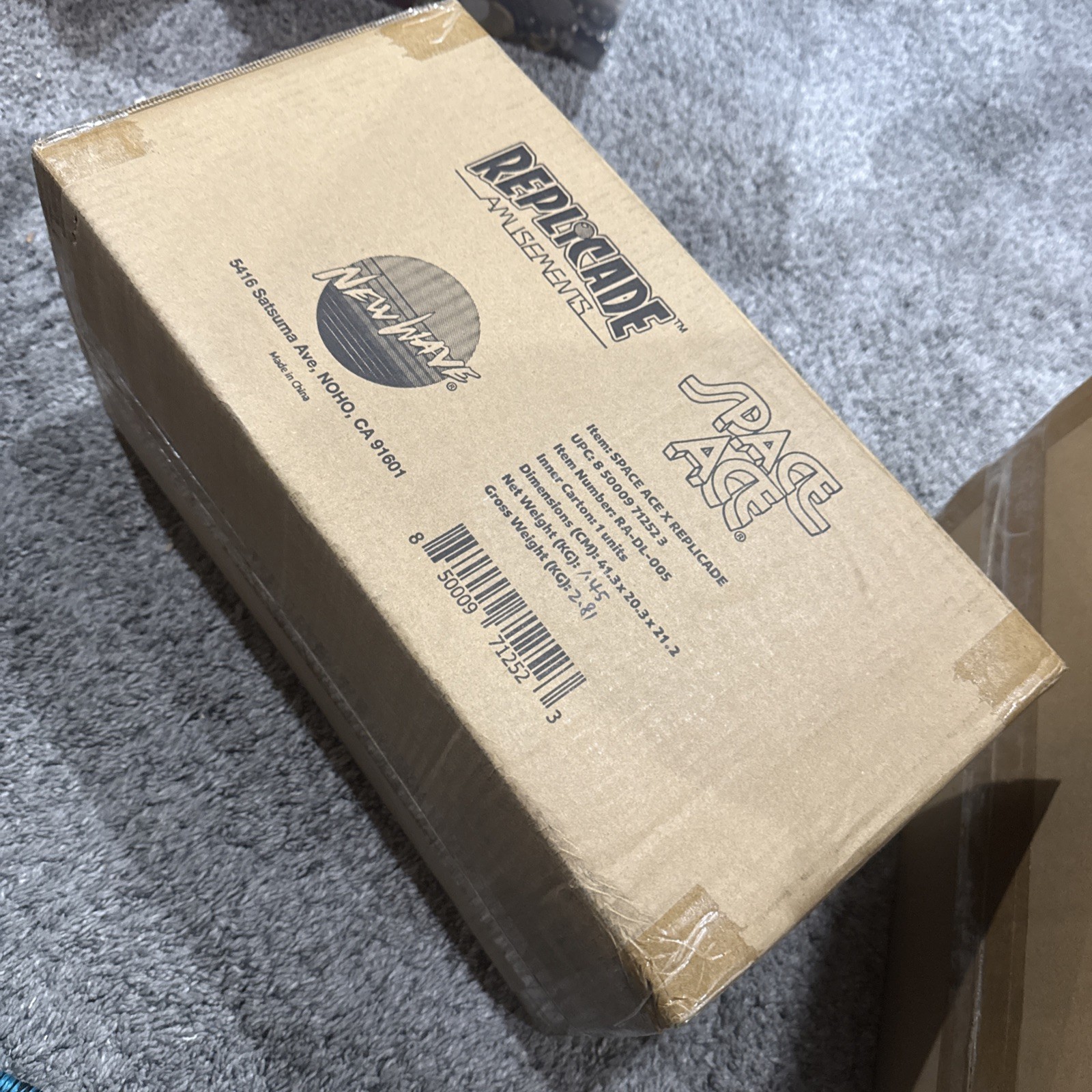 New Wave Toys/Replicade Space Ace 1/6 Scale Arcade Black Orig Ed. RARE Sealed