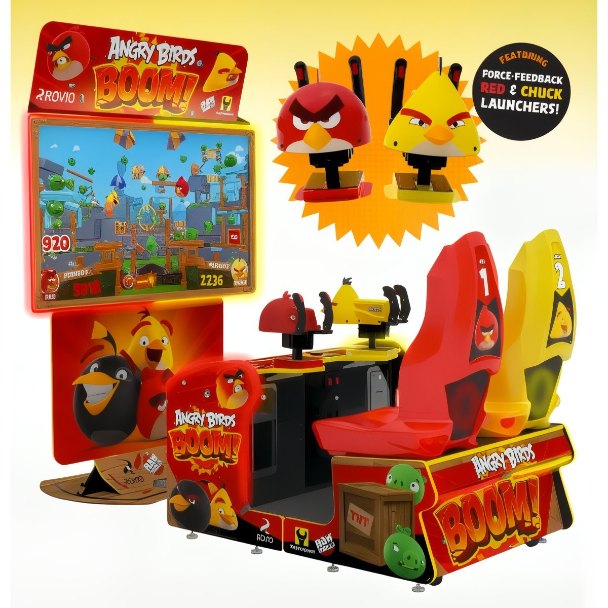 Raw Thrills Angry Birds Boom! Arcade Video Redemption Shooting Game