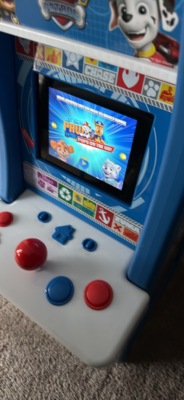 paw patrol arcade gane plug in to wall has 4 different games