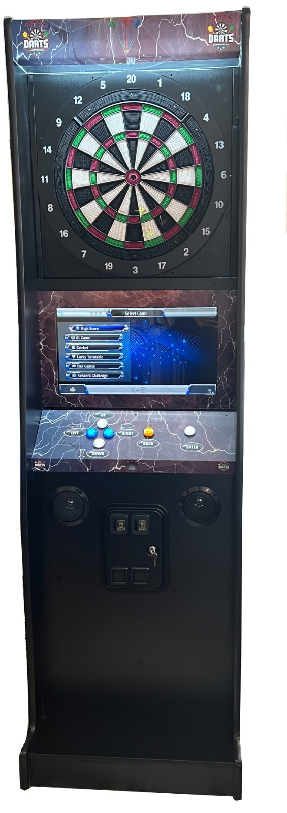 Take Aim Electronic Coin Operated Dart Board for commercial & home-LCD Monitor
