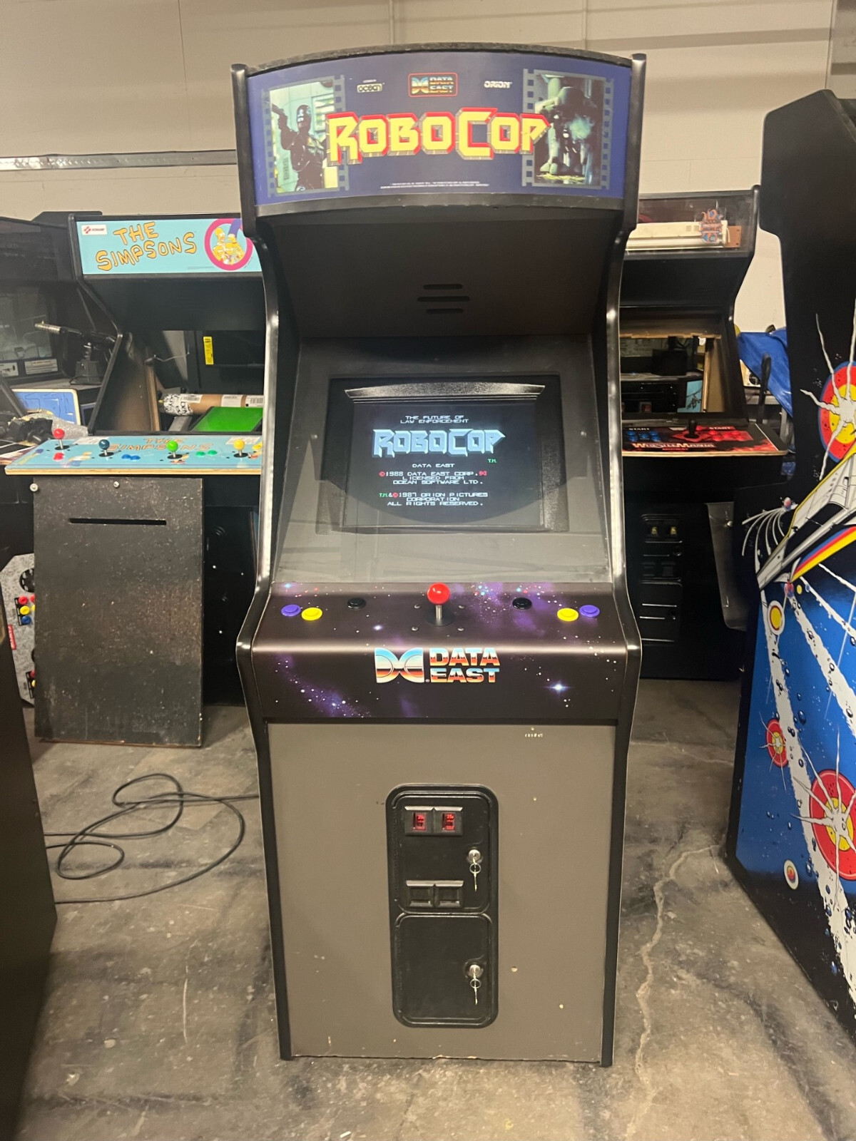 ROBOCOP ARCADE MACHINE by DATAEAST 1988 (Excellent Condition) *RARE*