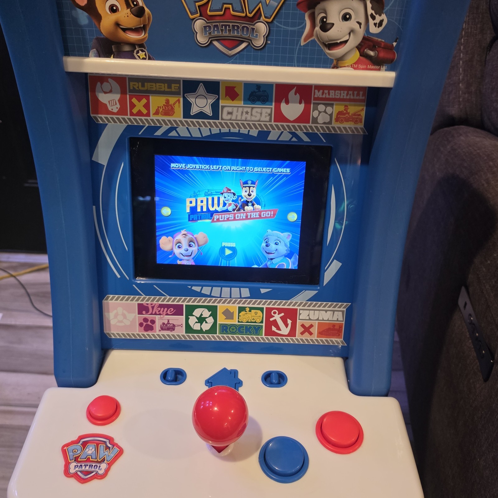 Arcade1up Paw Patrol Jr Video Game PAW-J-01340 TESTED w. Power Cord