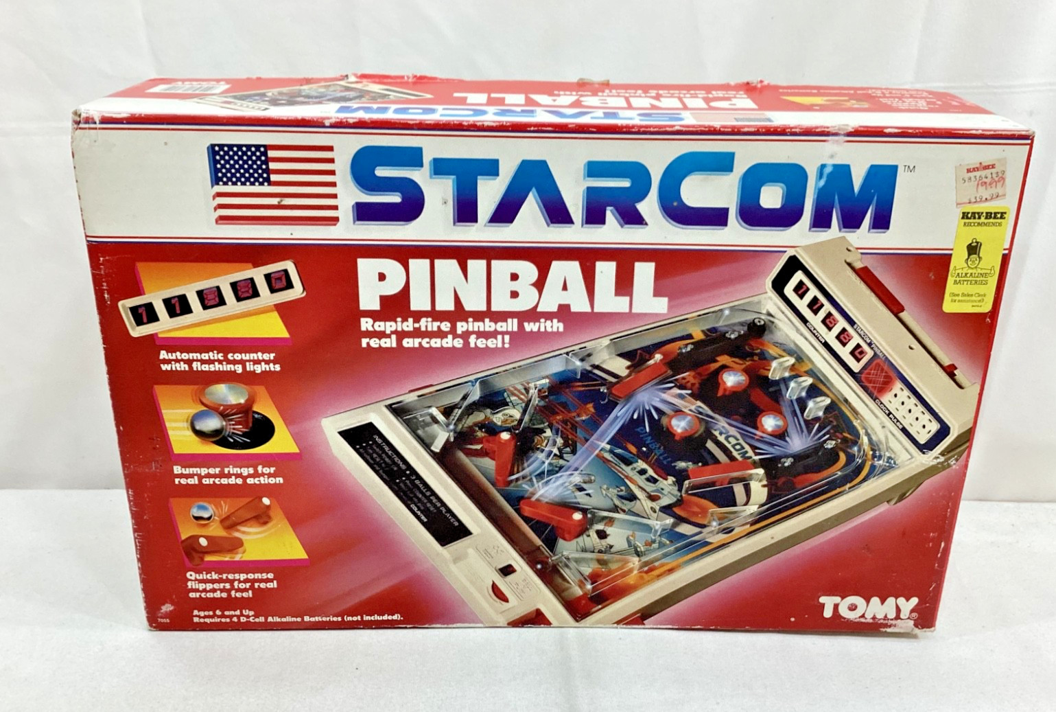 1987 Vintage Tomy Starcom Pinball Game Arcade Complete WORKING Boxed FREESHIP