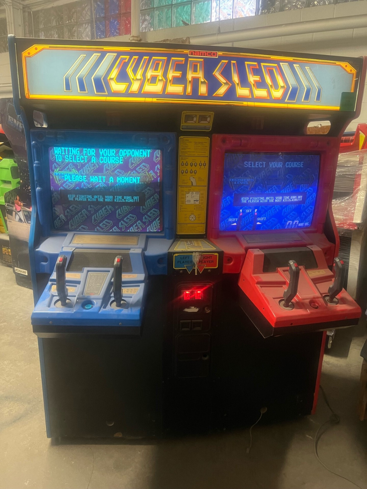 CYBER SLED ARCADE MACHINE by NAMCO (Excellent Condition) *RARE*