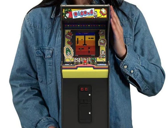 Official Dig Dug Quarter Size Arcade Cabinet