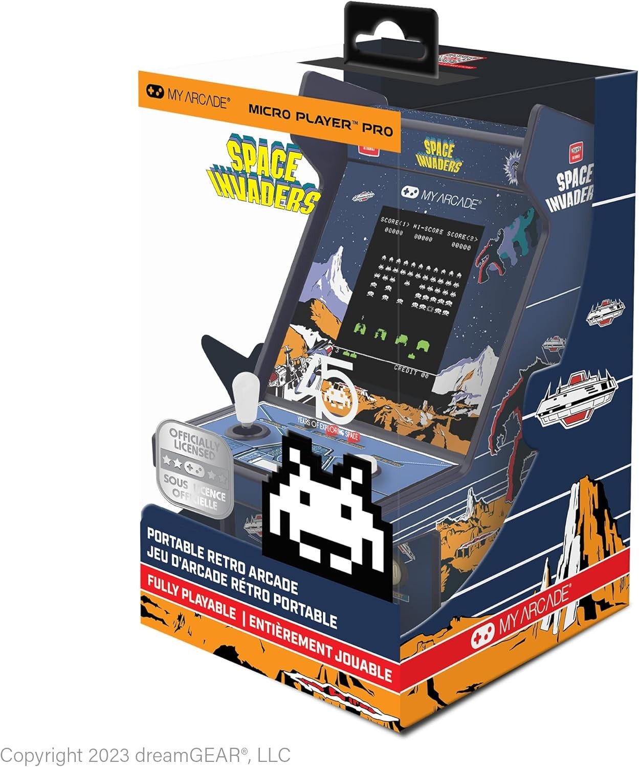Collectible Space Invaders 6.75″ Mini Arcade – Retro Gaming at Your Fingertips