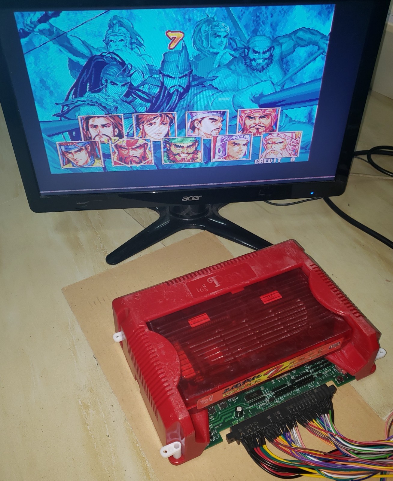 Knights of Valour 2 Nine Dargons Cart with IGS console Arcade Video Game PGM