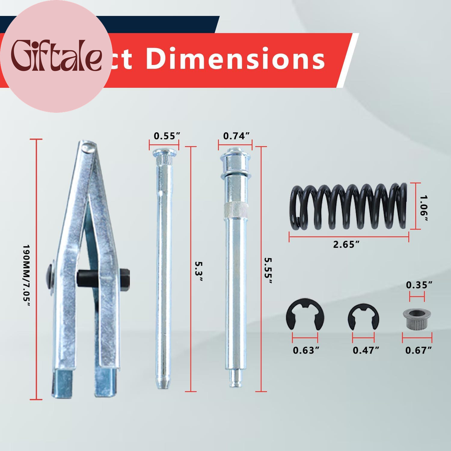 Door Hinge Pin and Bushing Kits for Door Hinge Repair with Door Spring Tool Comp