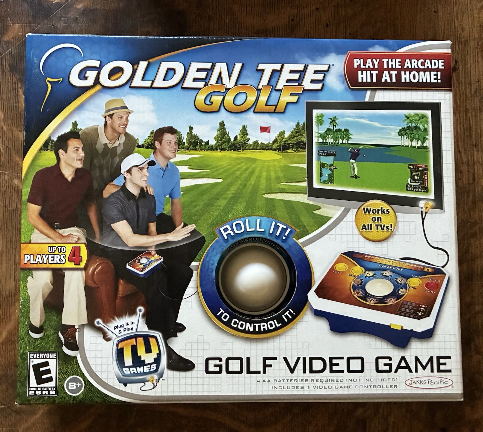 Golden Tee Plug and Play TV Arcade Game by Jakks