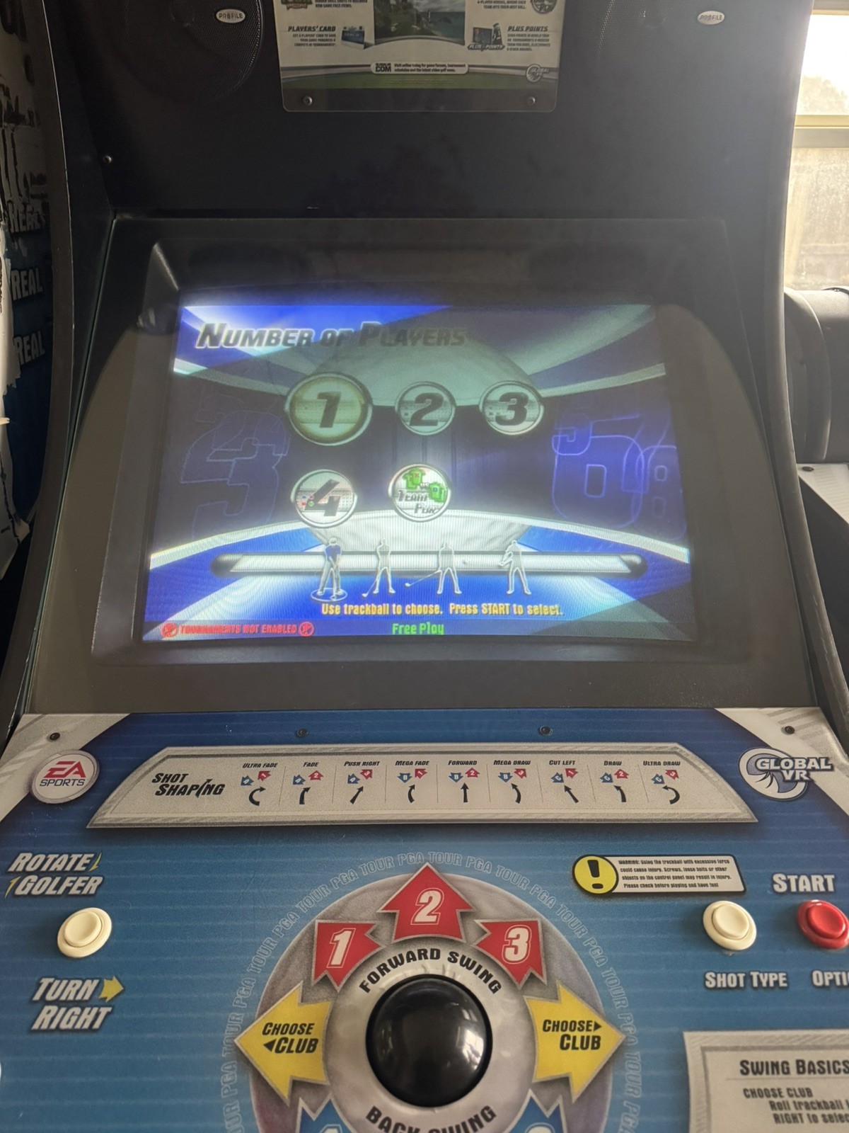 PGA Golf Tour Team Challenge Arcade Game with All Access Pass or online play?