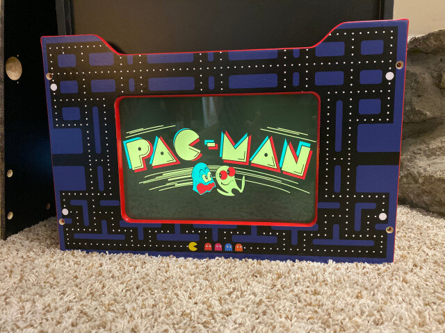 Arcade1up Pac – Man Marquee Mood Lit Riser Front Replacement